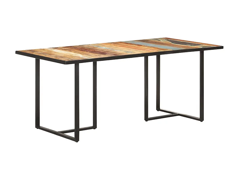 Table de salle à manger 180 cm Bois de récupération massif GHR30282