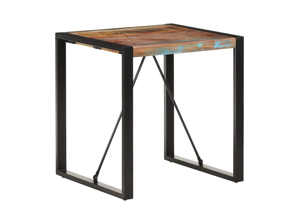 Table de salle à manger 70x70x75 cm Bois de récupération solide GHR76279