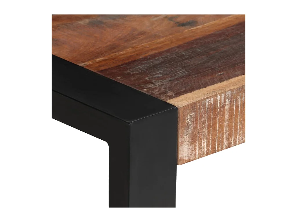 Eettafel 70x70x75 cm massief gerecycled hout NL102990