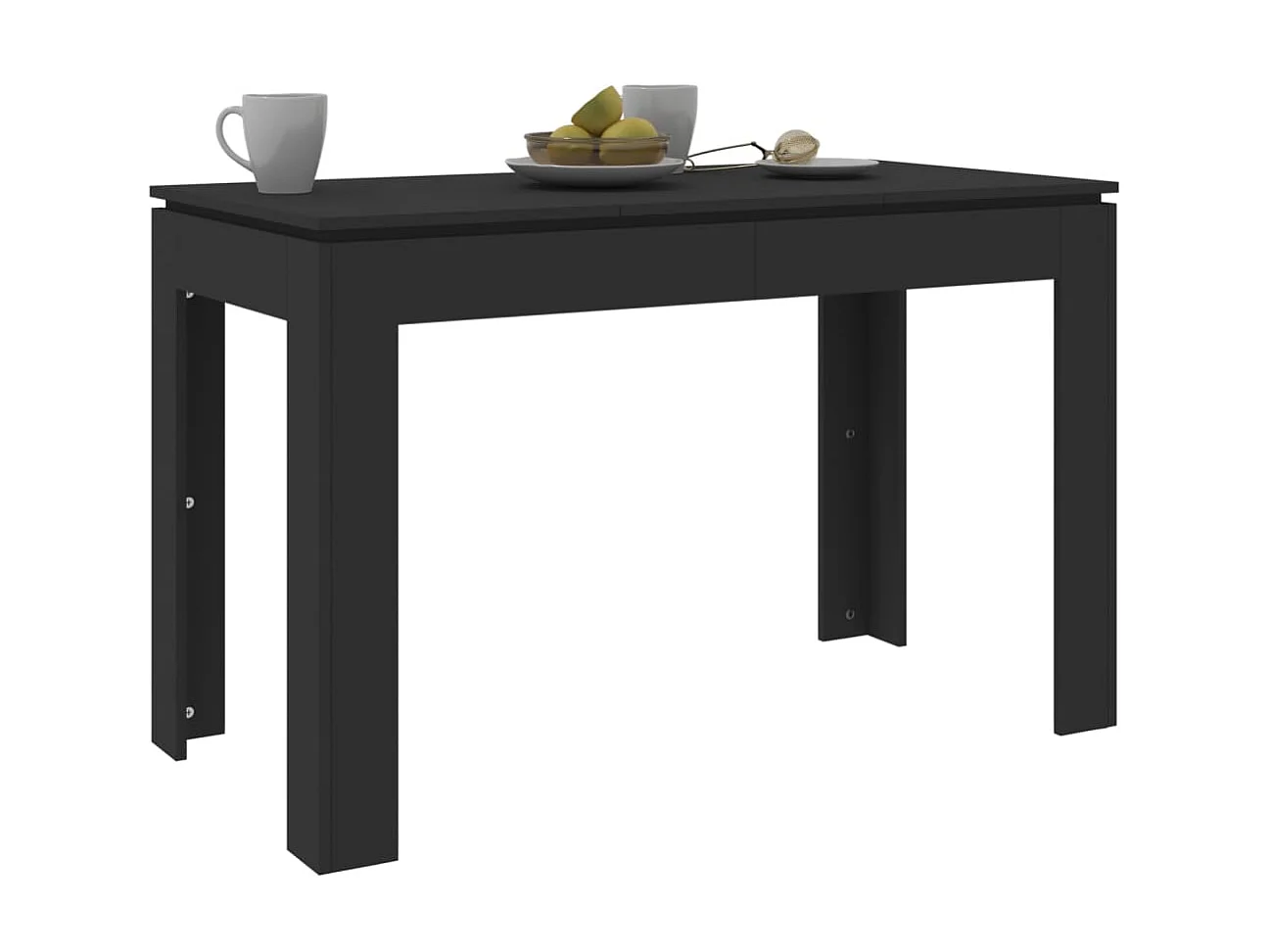 Table de salle à manger Noir 120 x 60 x 76 cm Aggloméré GHR23289