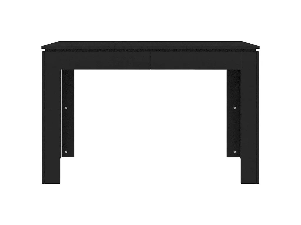 Mesa de comedor de madera contrachapada negro 120x60x76 cm ES683502