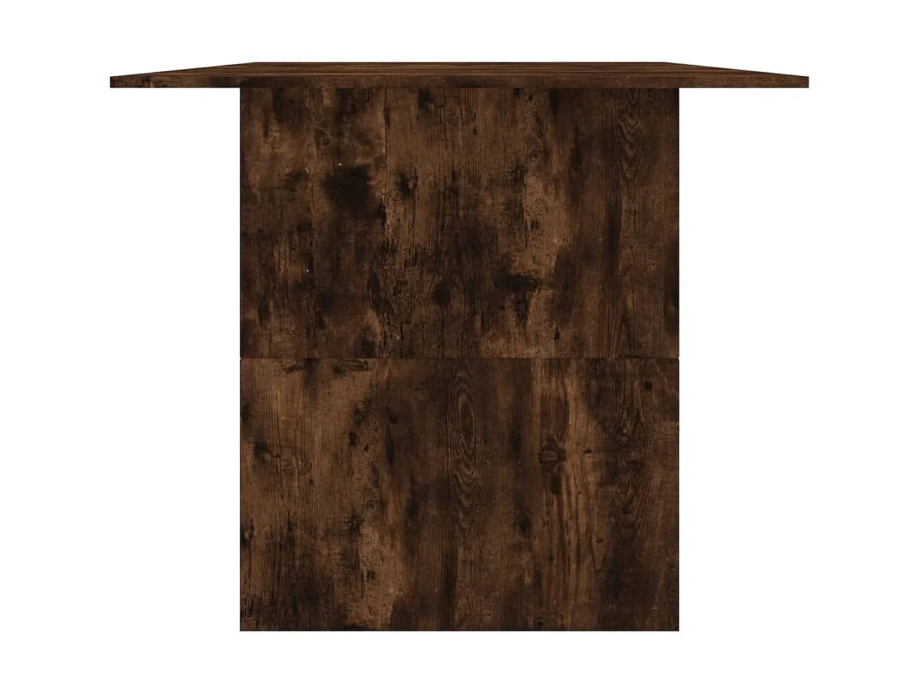 Eettafel 180x90x76 cm bewerkt hout gerookt eikenkleurig NL785033