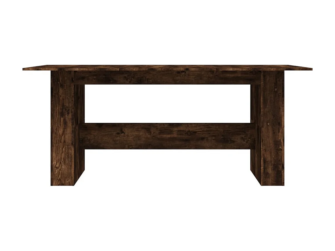 Eettafel 180x90x76 cm bewerkt hout gerookt eikenkleurig NL785033