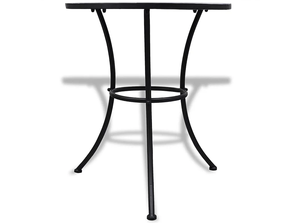 Table de bistro Bleu et blanc 60 cm Mosaïque GHR16293