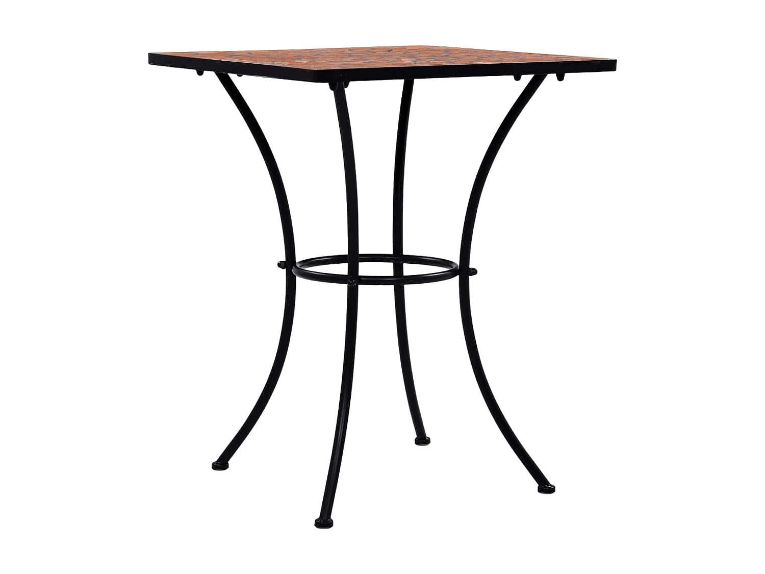 Table de bistro mosaïque Terre cuite 60 cm  Céramique GHR89484