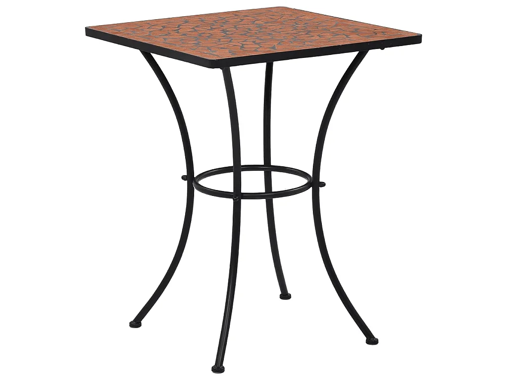 Table de bistro mosaïque Terre cuite 60 cm  Céramique GHR89484