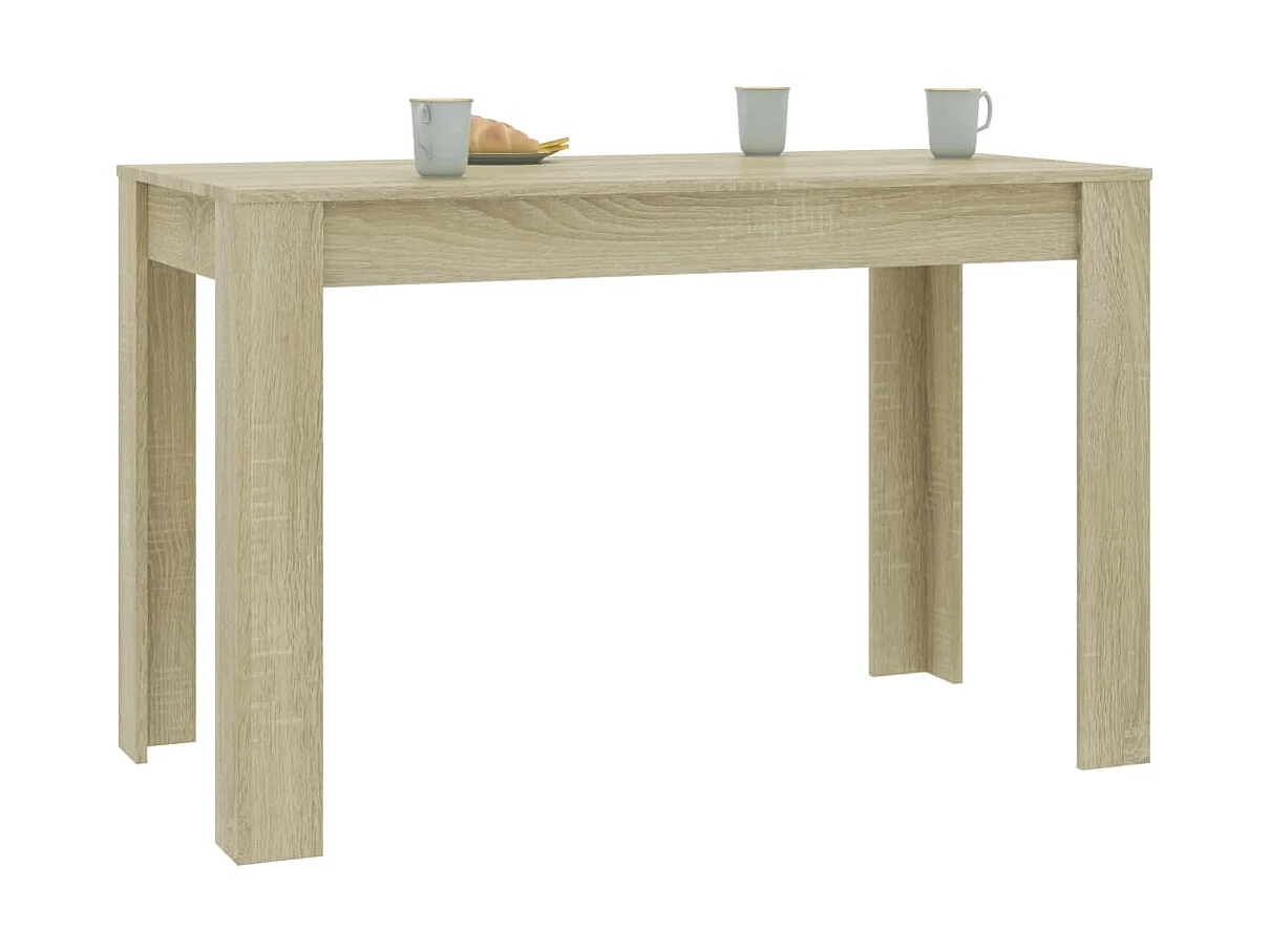 Mesa de jantar 120x60x76cm derivados de madeira carvalho sonoma PT226936