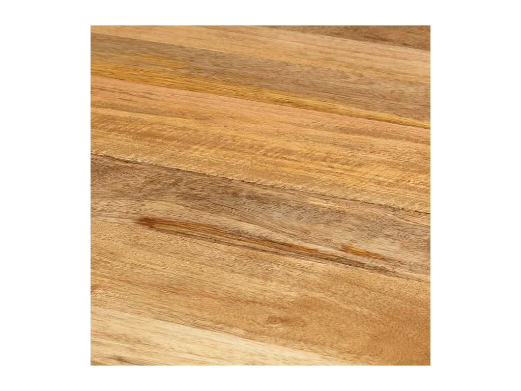 Eettafel Ø110x78 cm massief mangohout en staal NL712975