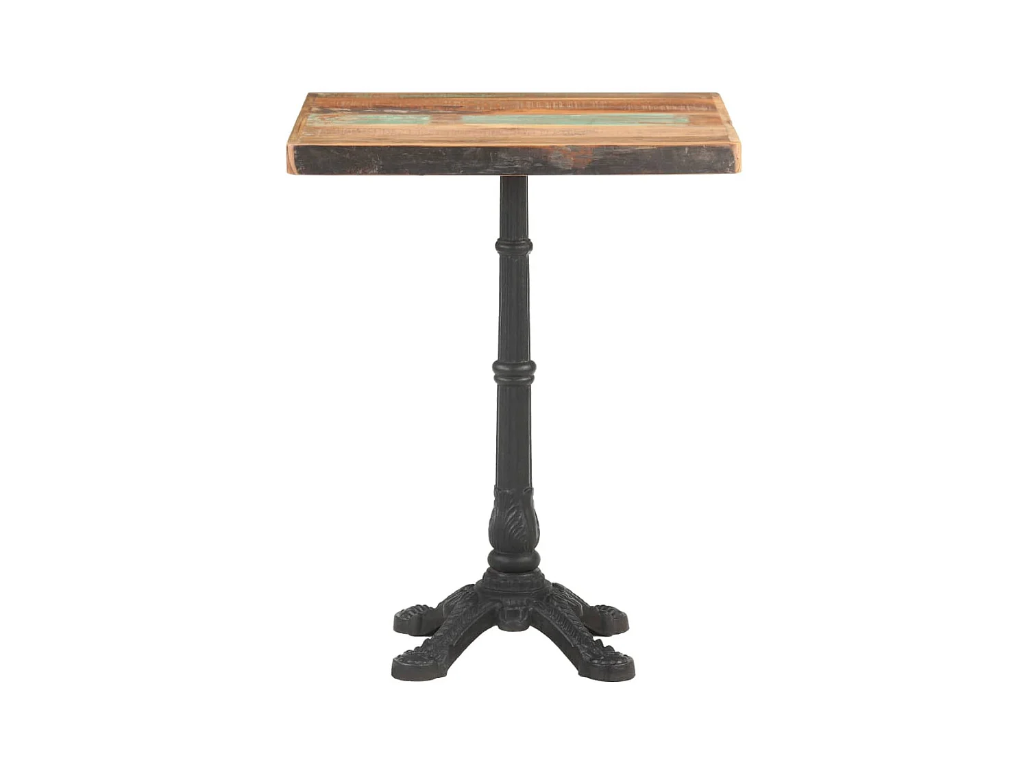 Bistrotafel 60x60x76 cm massief gerecycled hout NL638574