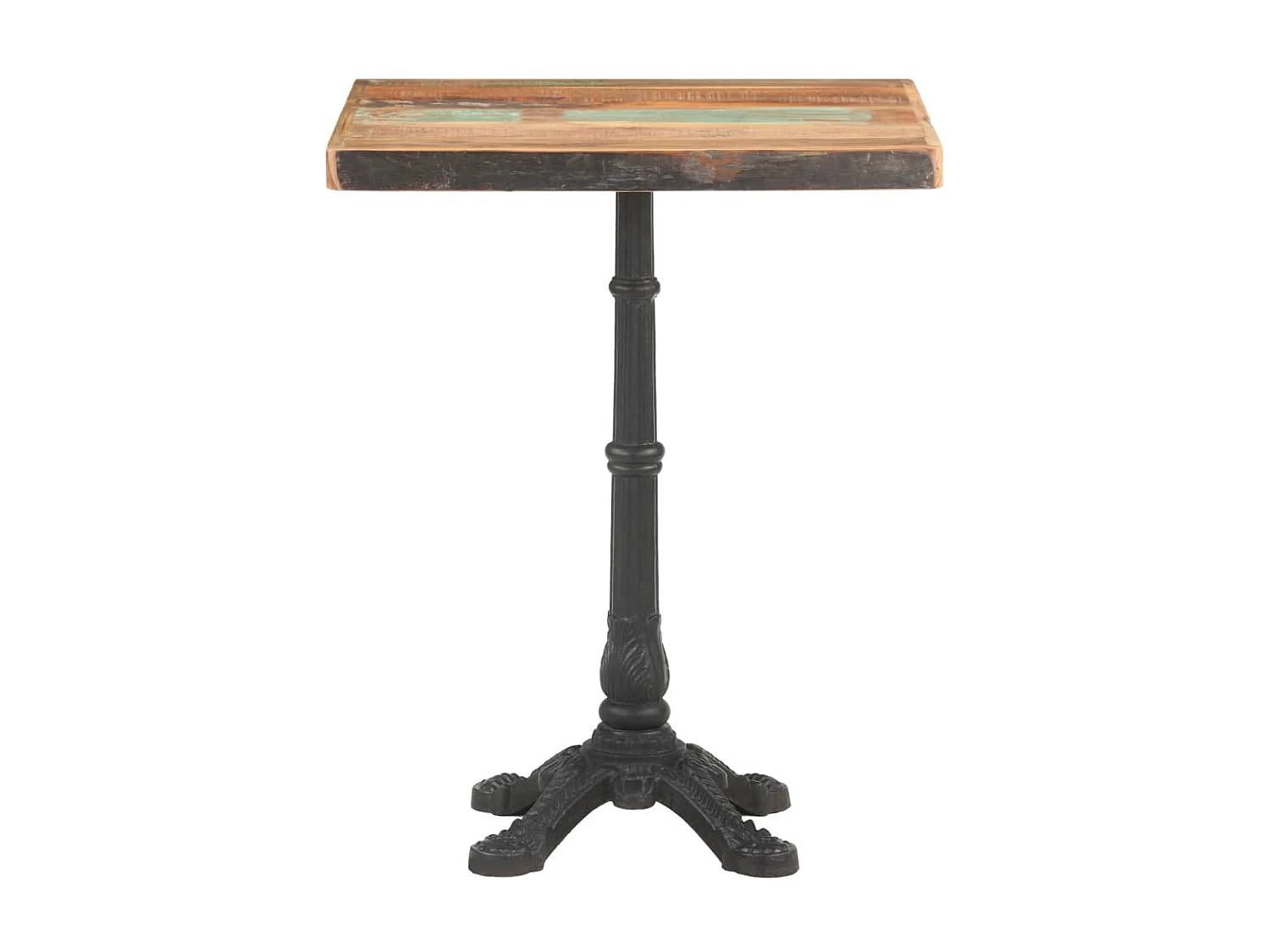 Bistrotafel 60x60x76 cm massief gerecycled hout NL638574