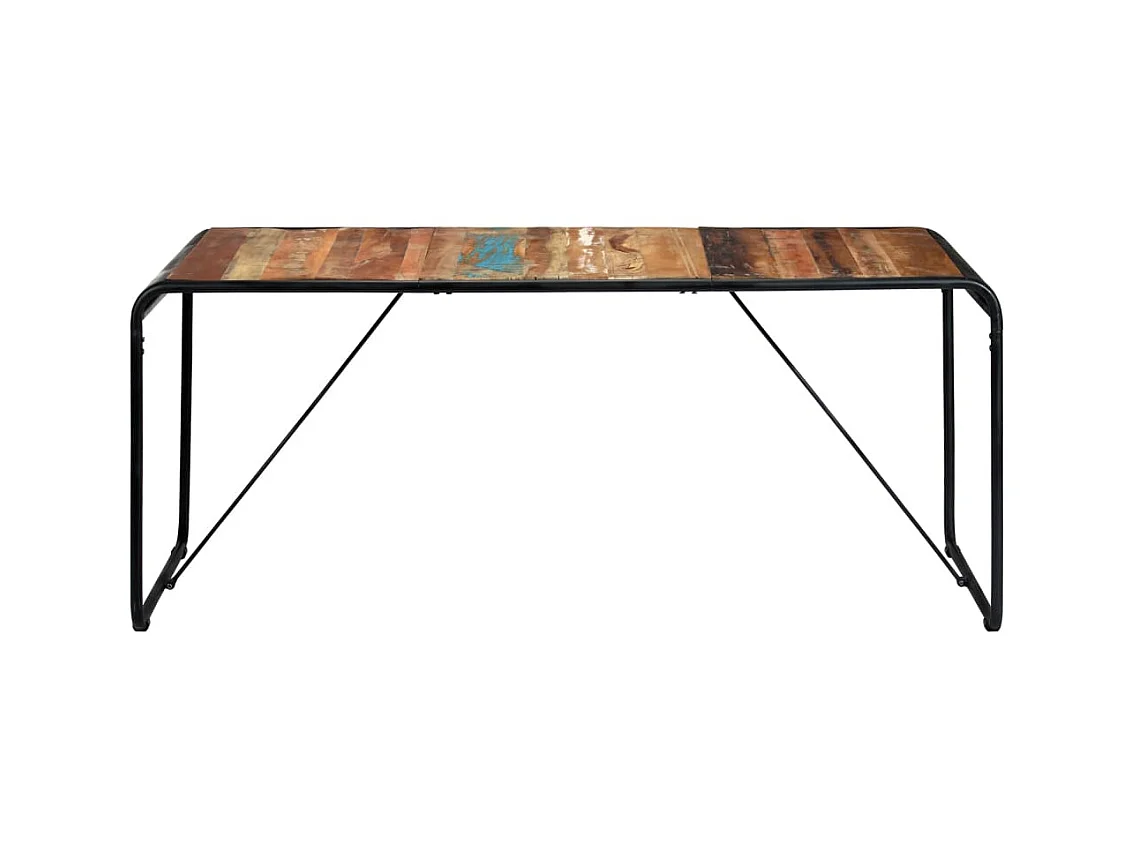 Table de salle à manger 180x90x76cm Bois de récupération solide GHR93091