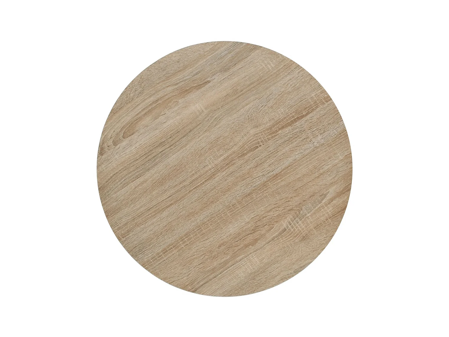 Mesa bistrô MDF e aço redonda 60x75 cm cor de carvalho PT288923