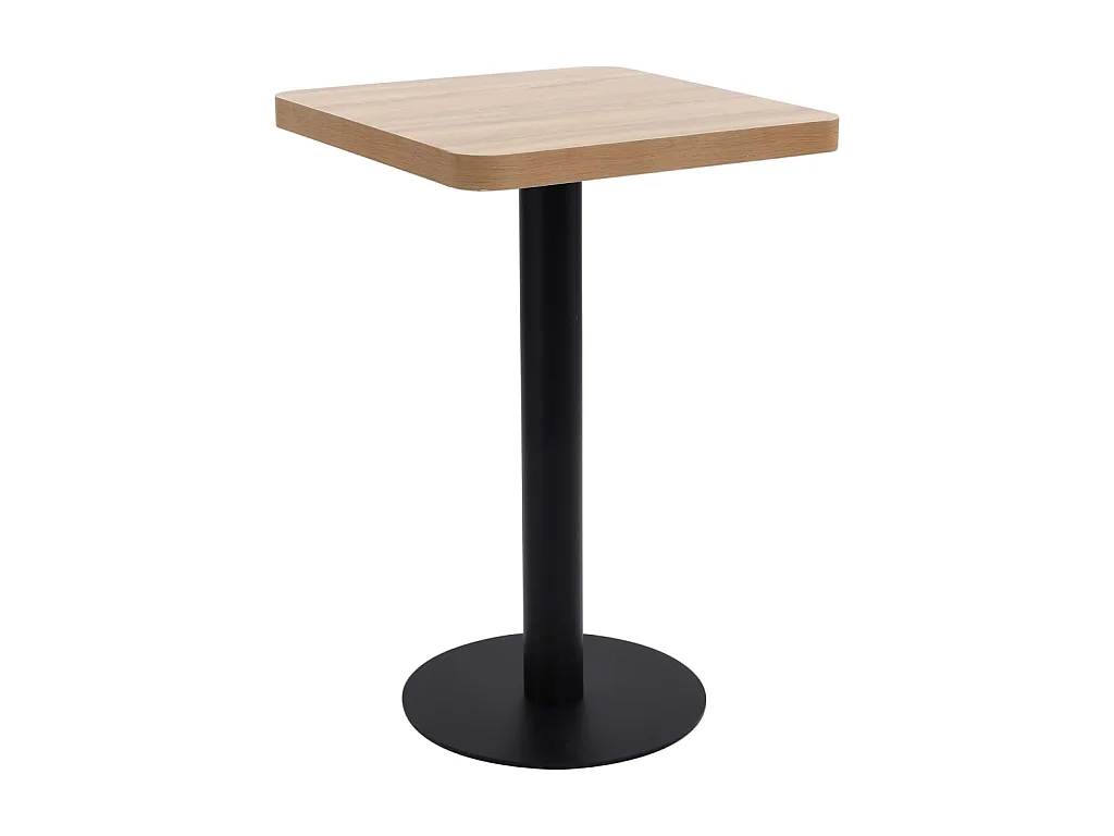 Table de bistro Marron clair 50x50 cm MDF GHR18367