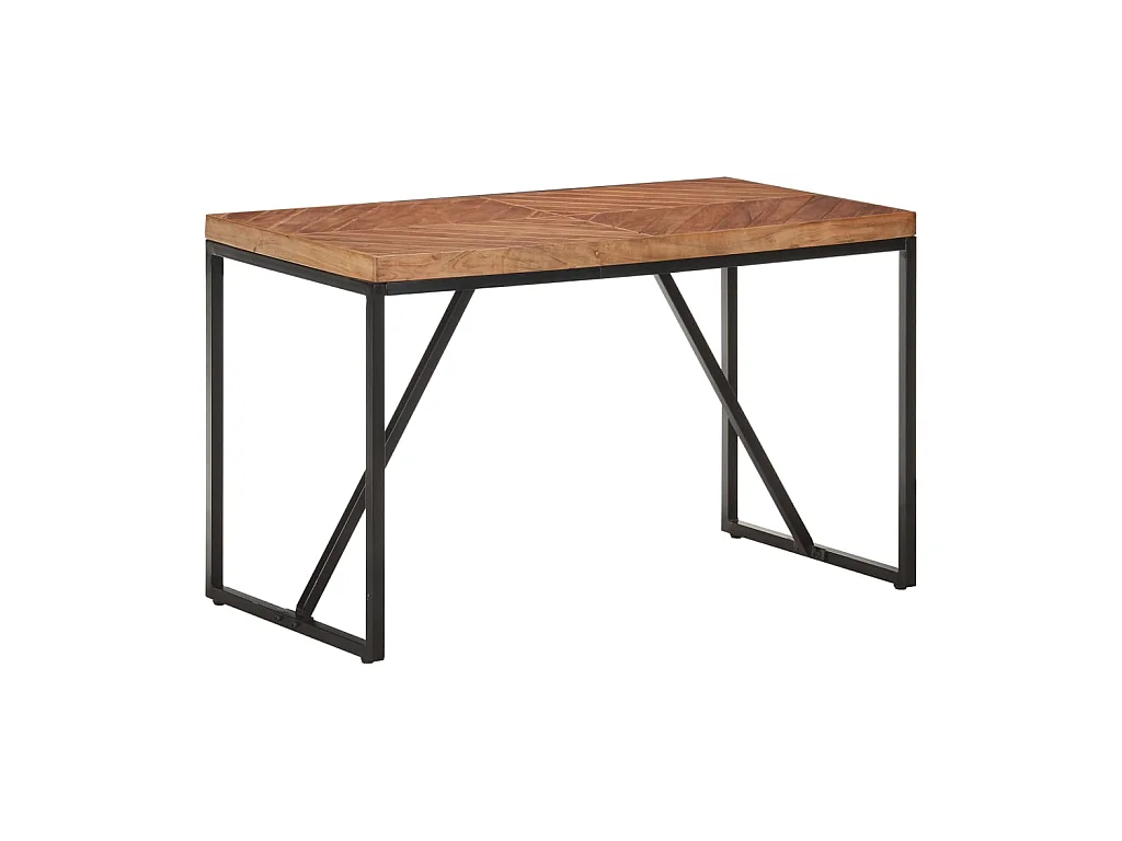 Table à dîner 120x60x76 cm Bois solide d'acacia et de manguier GHR20599