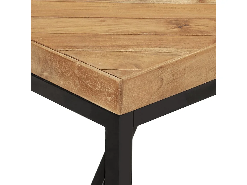 Table à dîner 120x60x76 cm Bois solide d'acacia et de manguier GHR20599