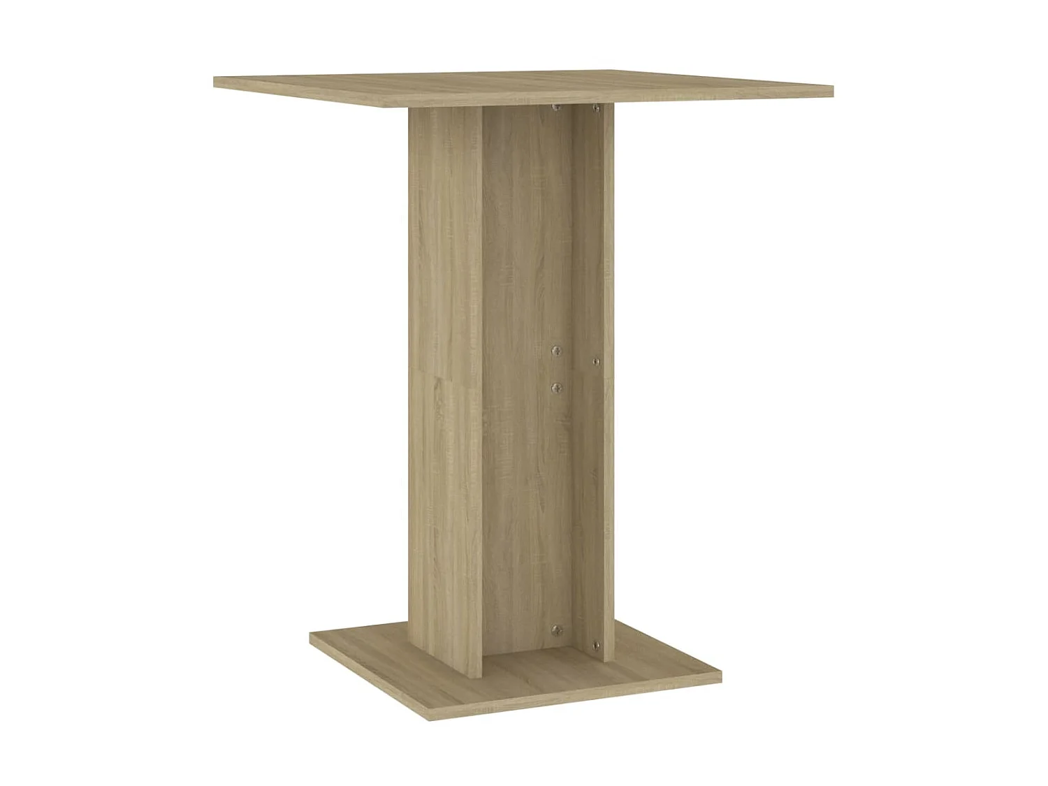 Mesa de bistró contrachapada color roble Sonoma 60x60x75 cm ES278008