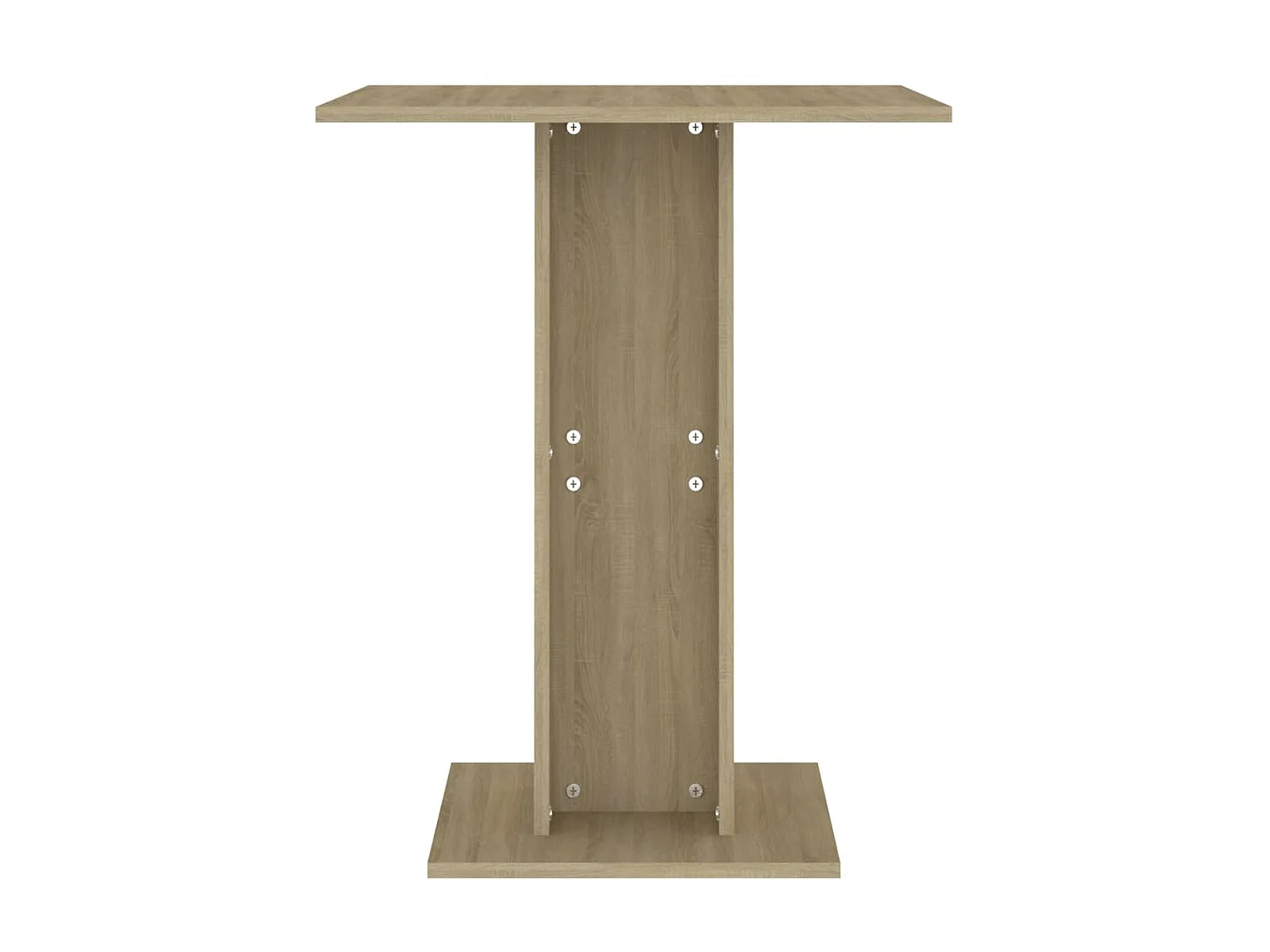 Mesa de bistró contrachapada color roble Sonoma 60x60x75 cm ES278008