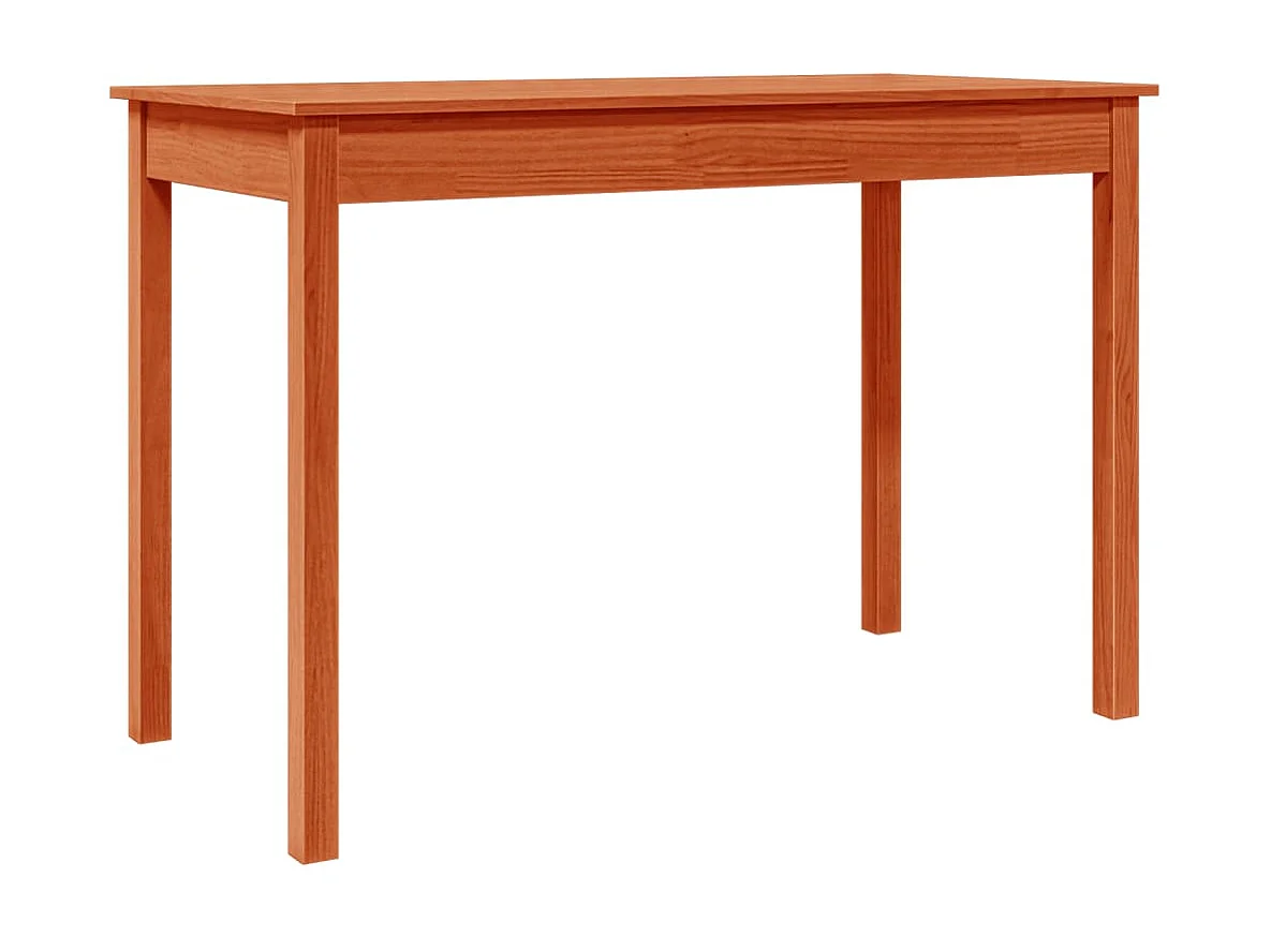 Table à manger marron cire 110x55x75 cm bois massif de pin GHR60638