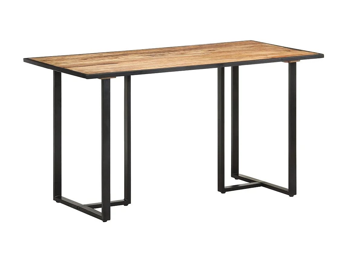 Table de salle à manger 140 cm Bois de manguier brut GHR39406