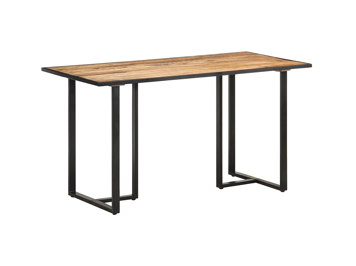 Table de salle à manger 140 cm Bois de manguier brut GHR39406