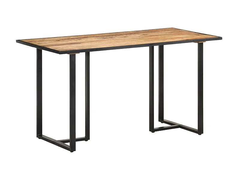 Table de salle à manger 140 cm Bois de manguier brut GHR39406