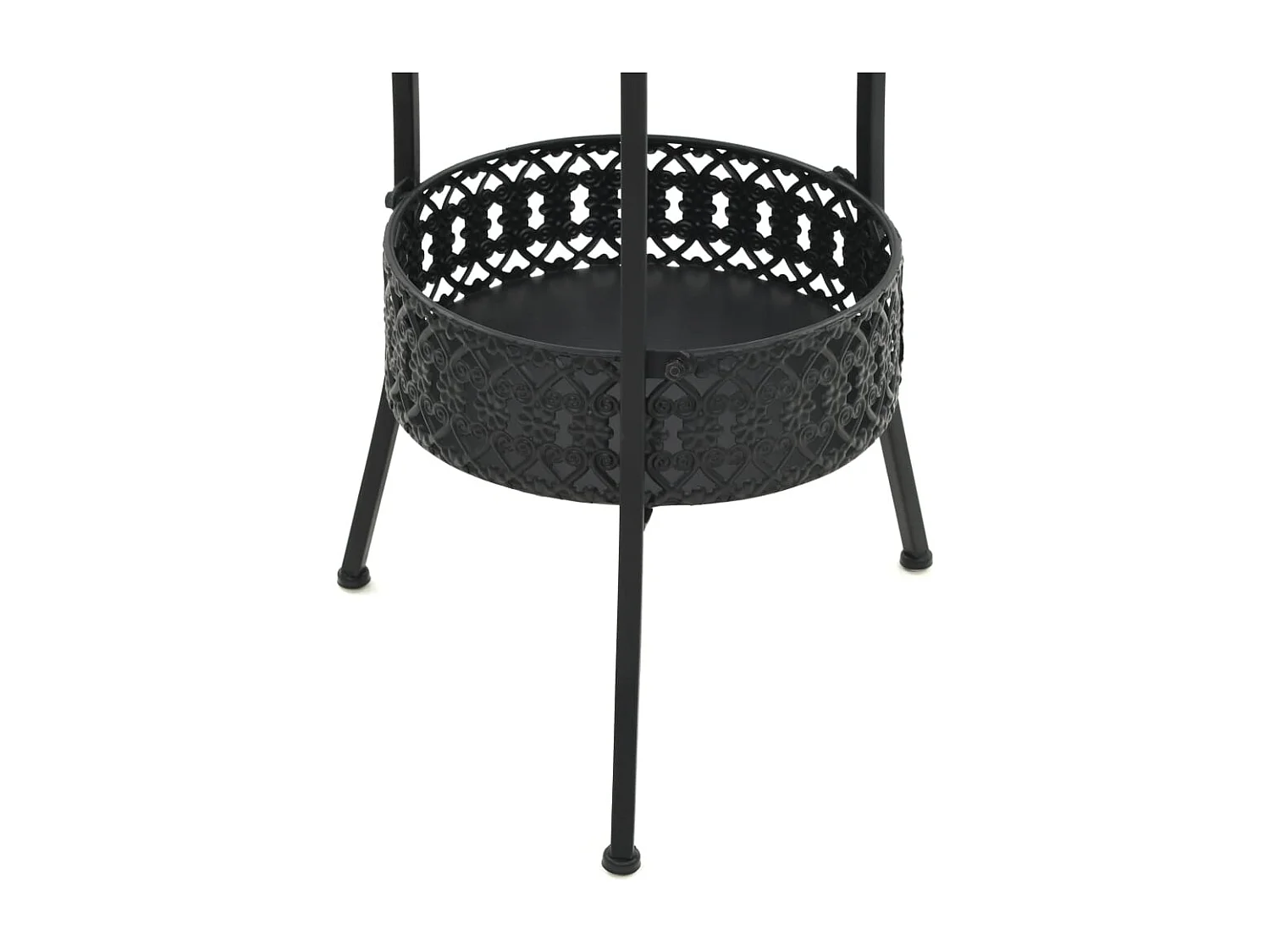 Table de bistro Noir 40x70 cm Métal GHR57375