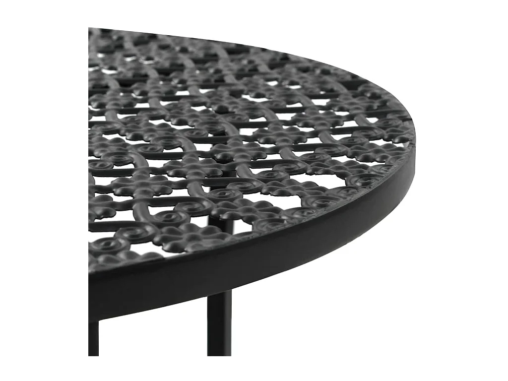 Bistrotafel 40x70 cm metaal zwart NL331032