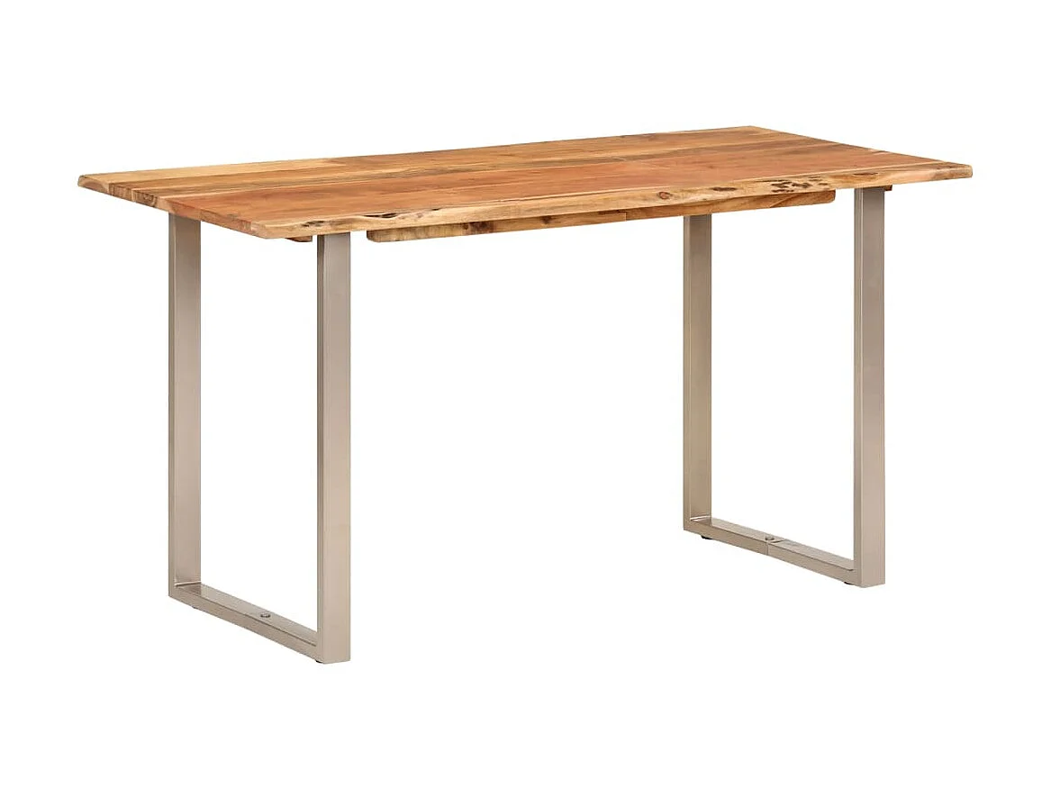 Table de salle à manger 140x70x76 cm Bois d'acacia solide GHR23583