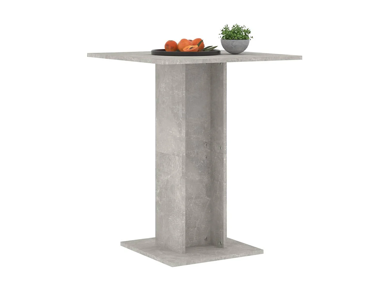 Mesa bistrô 60x60x75 cm derivados de madeira cinzento cimento PT190034