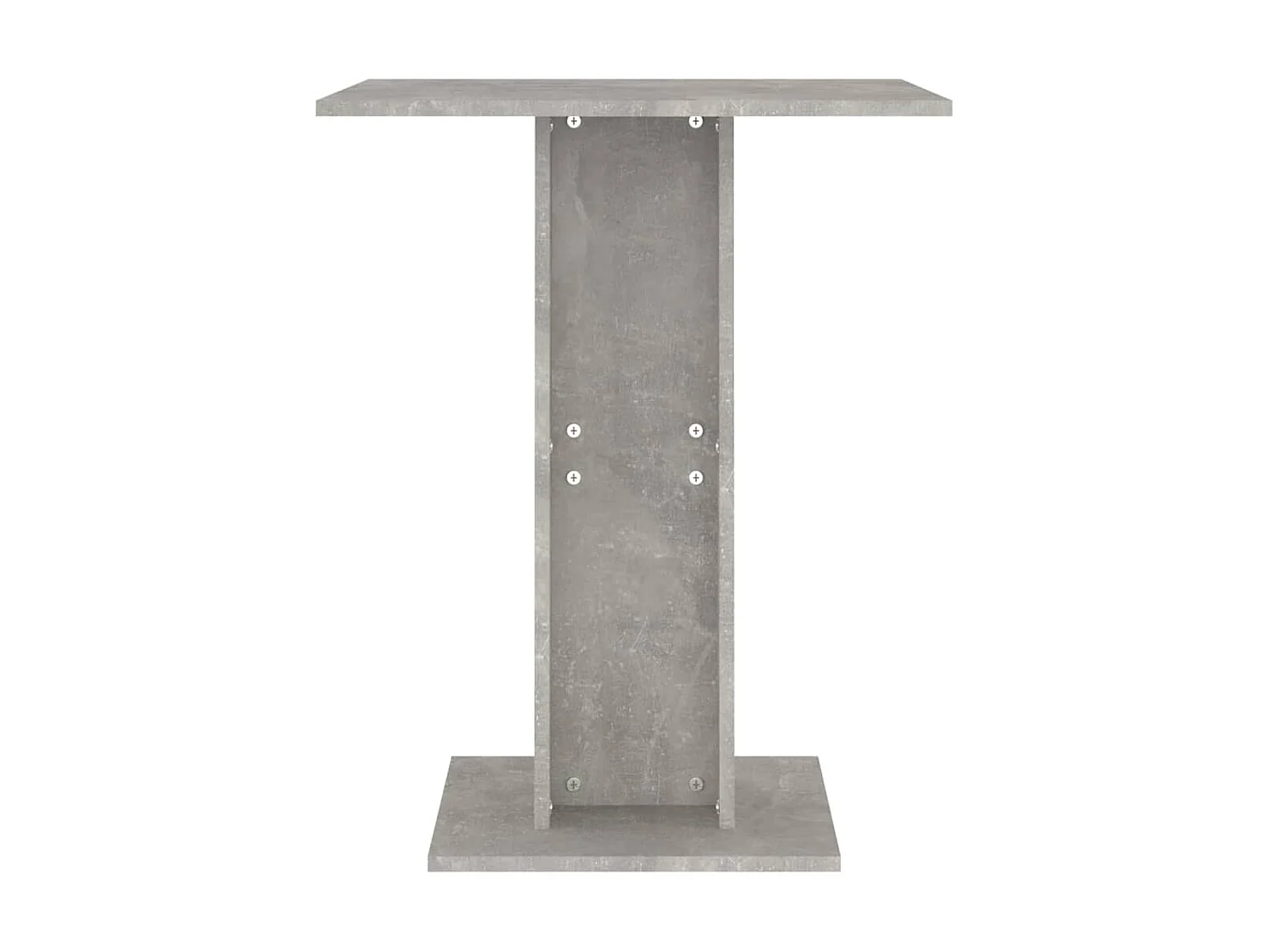 Mesa bistrô 60x60x75 cm derivados de madeira cinzento cimento PT190034