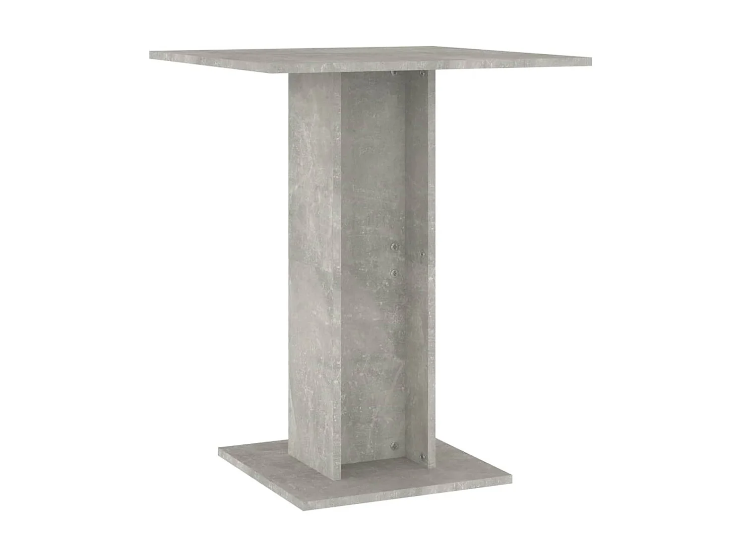 Table de bistro Gris béton 60x60x75 cm Aggloméré GHR51236