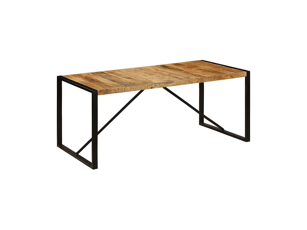 Table de salle à manger 180x90x75 cm Bois de manguier solide GHR79769