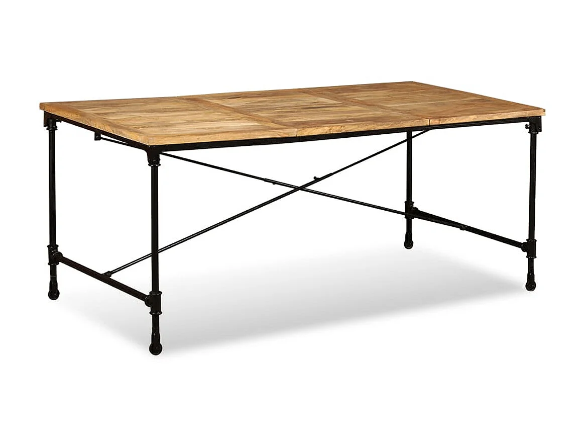 Eettafel 180 cm massief mangohout NL391004