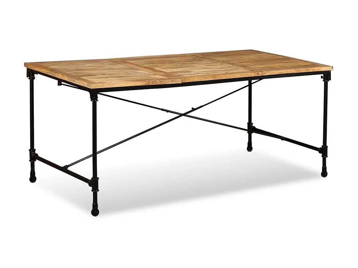 Eettafel 180 cm massief mangohout NL391004