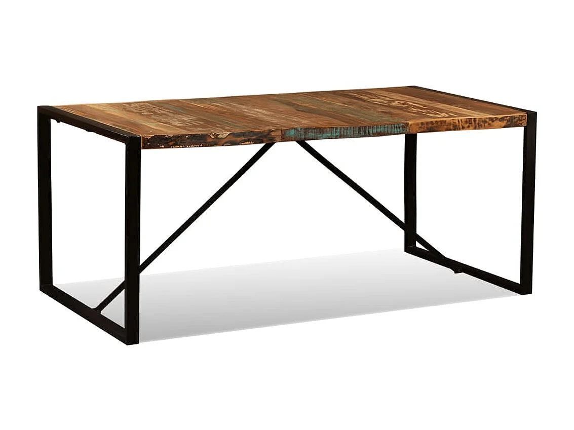 Table de salle à manger Bois de récupération massif 180 cm GHR83222