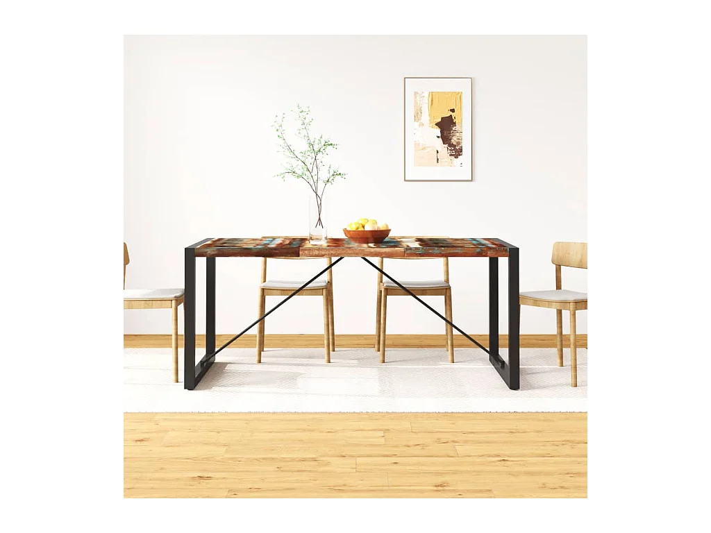 Table de salle à manger Bois de récupération massif 180 cm GHR83222