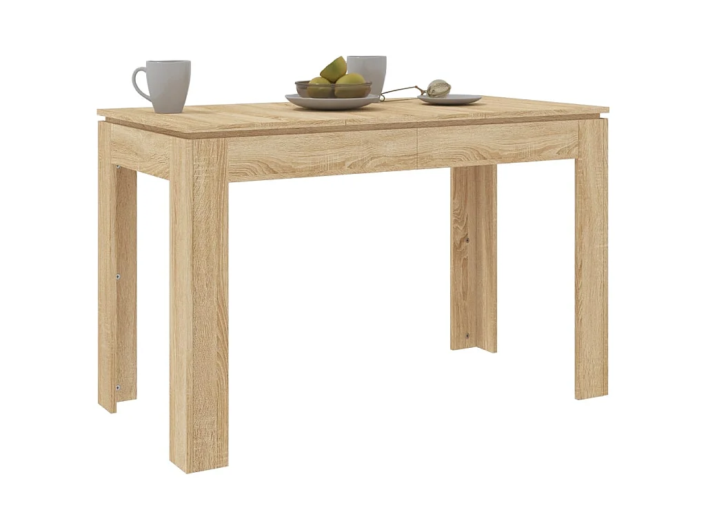 Mesa de jantar 120x60x76 cm contraplacado carvalho sonoma PT951972