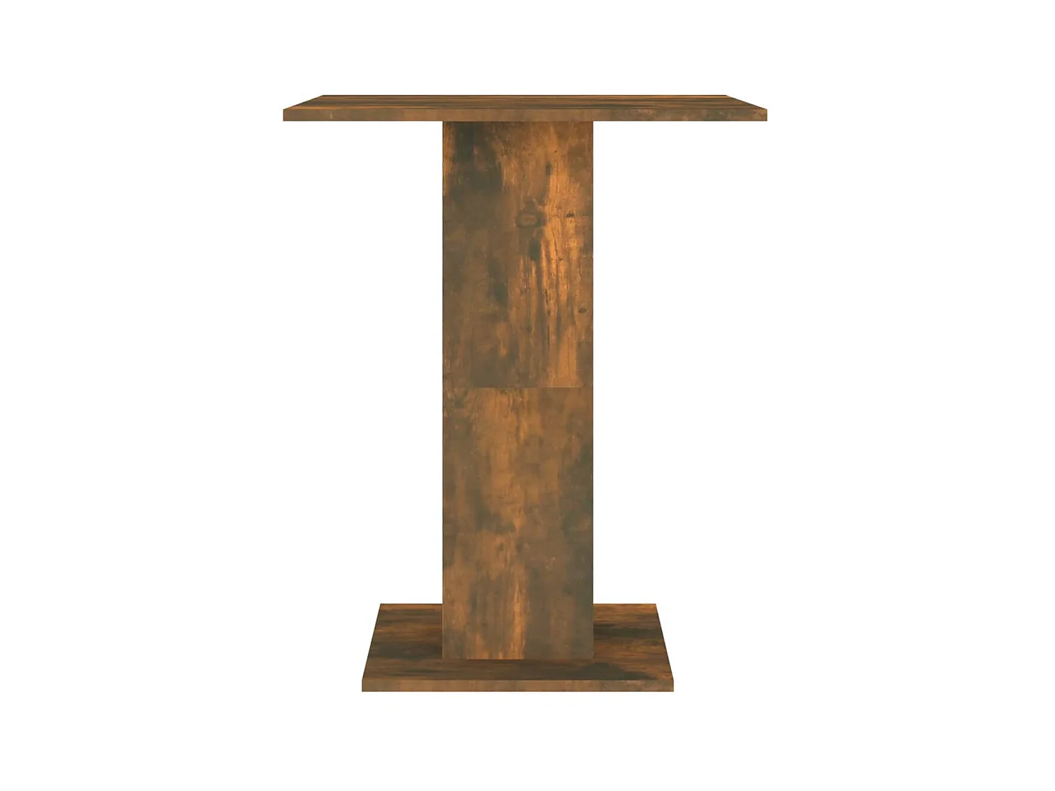 Bistrotafel 60x60x75 cm bewerkt hout gerookt eikenkleurig NL570518