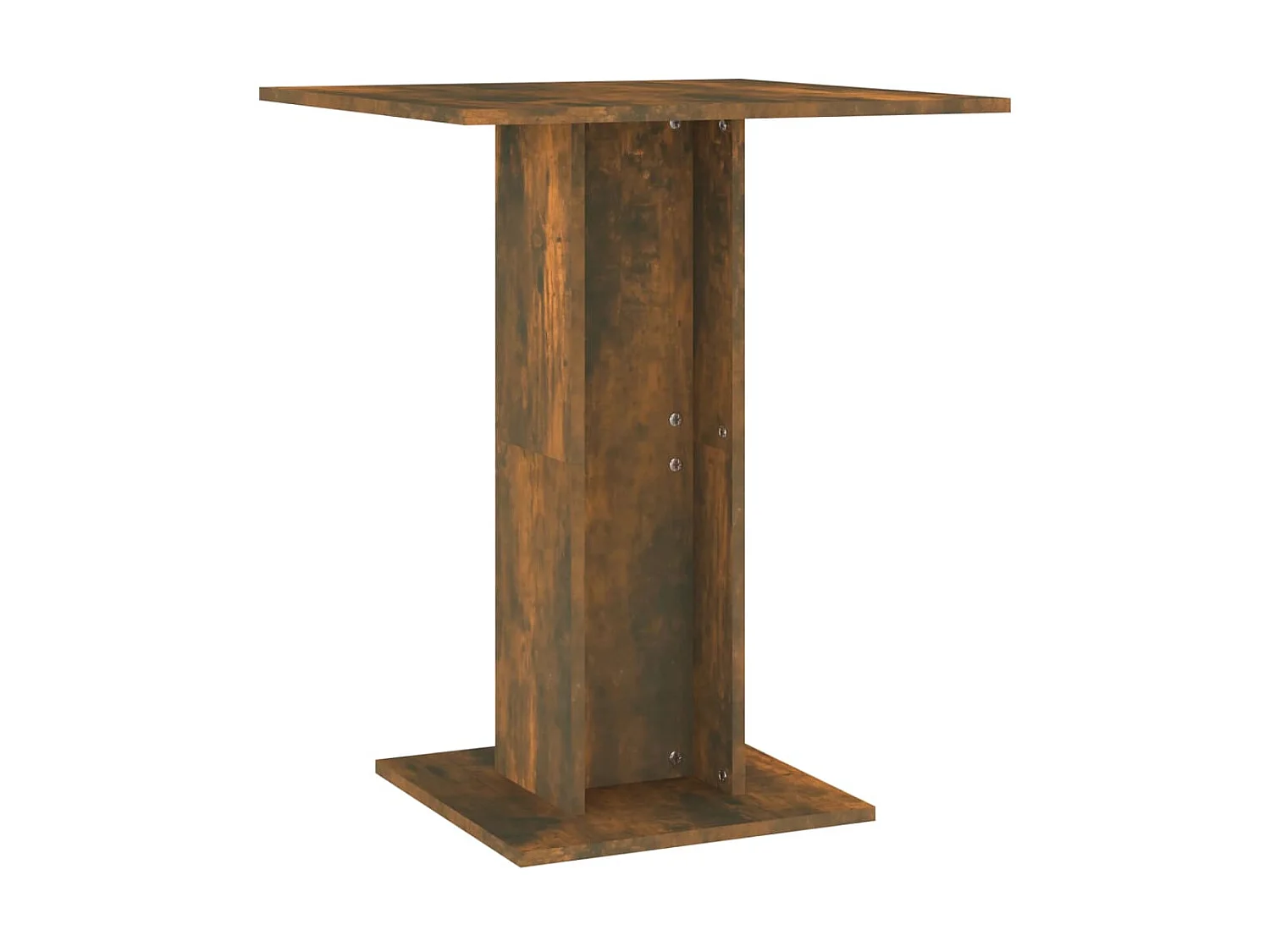 Table de bistro Chêne fumé 60x60x75 cm Bois d'ingénierie GHR59747