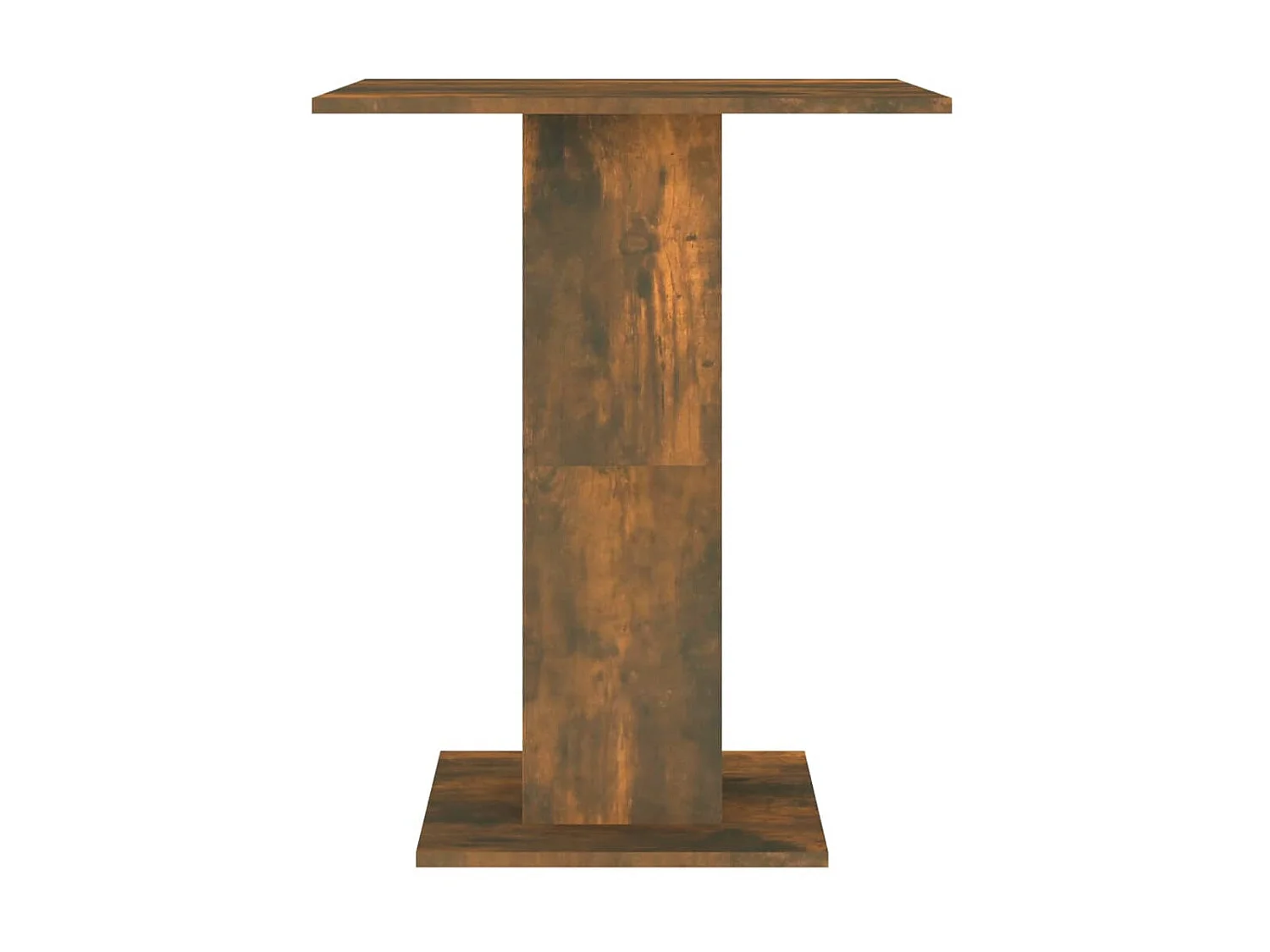 Table de bistro Chêne fumé 60x60x75 cm Bois d'ingénierie GHR59747