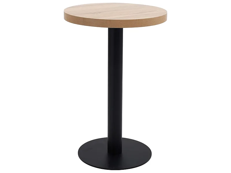 Mesa bistrô 50 cm MDF castanho-claro PT375625