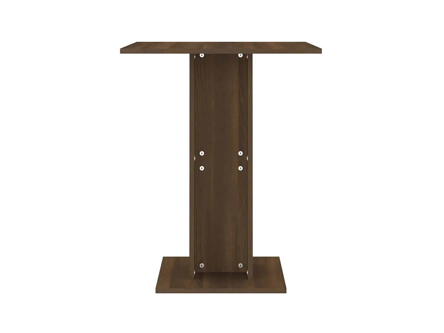 Mesa de bistró madera contrachapada roble marrón 60x60x75 cm ES103047