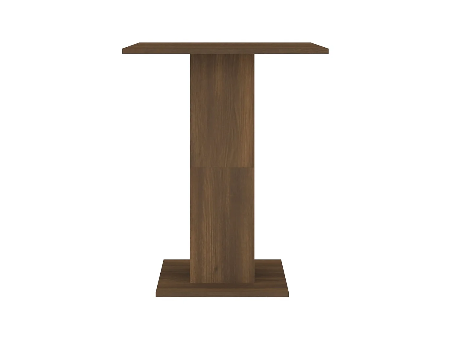 Mesa de bistró madera contrachapada roble marrón 60x60x75 cm ES103047