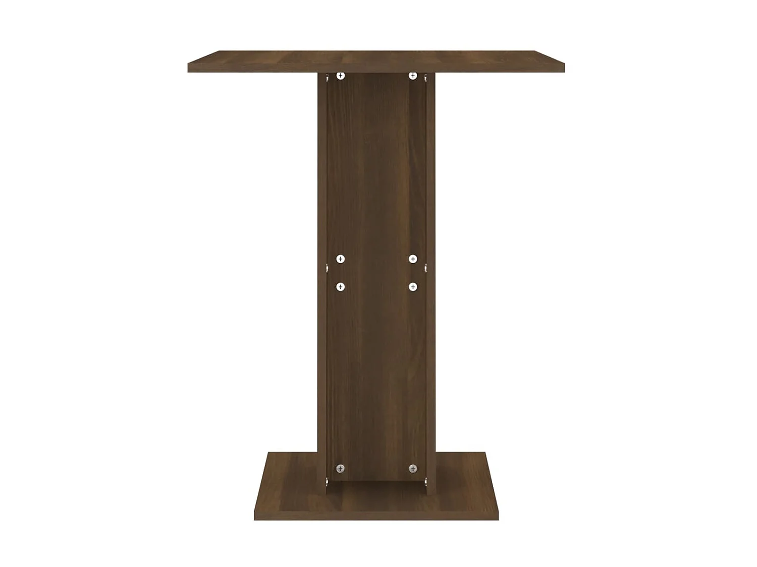 Mesa de bistró madera contrachapada roble marrón 60x60x75 cm ES103047