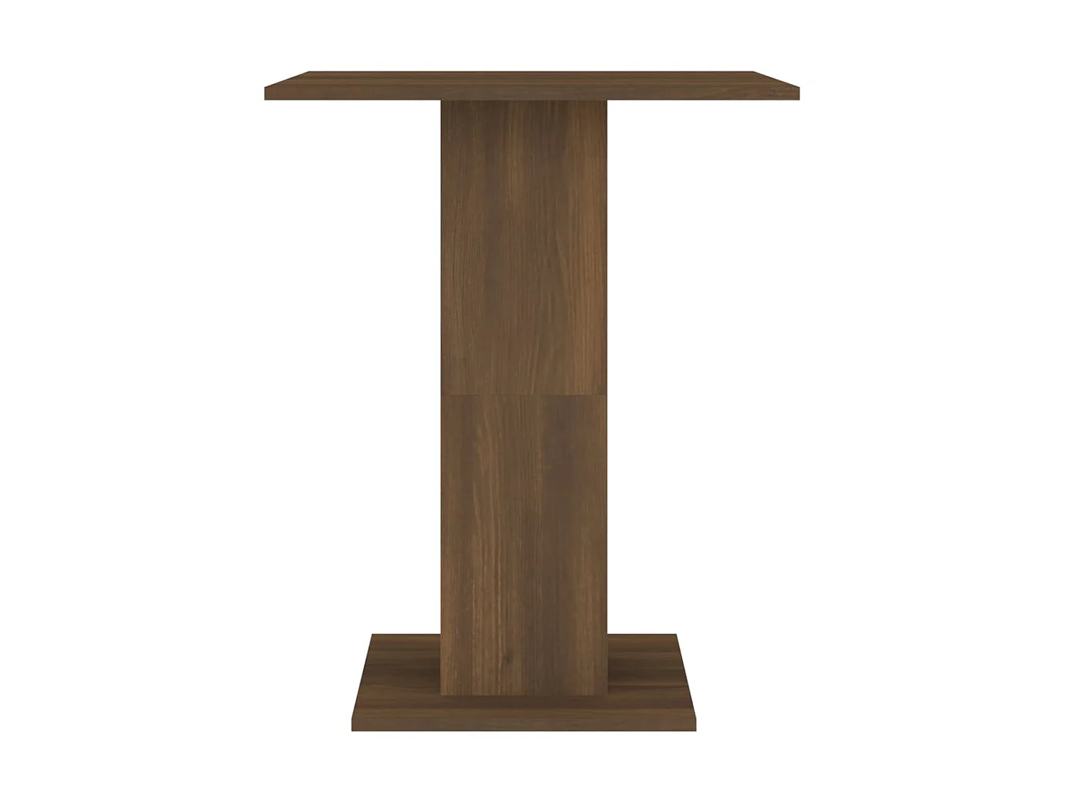 Mesa de bistró madera contrachapada roble marrón 60x60x75 cm ES103047