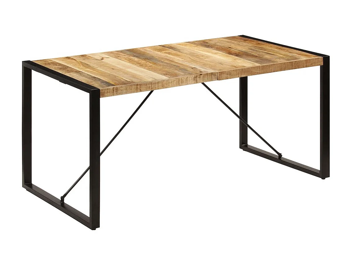 Table de salle à manger 160x80x75 cm Bois de manguier massif GHR72983
