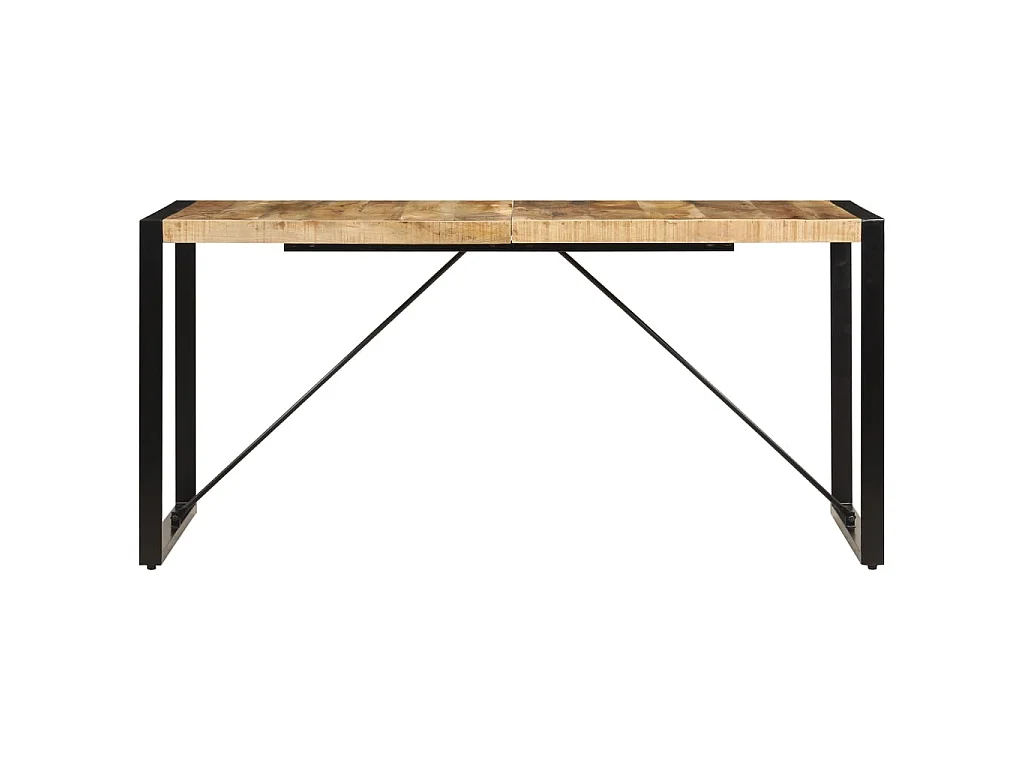 Table de salle à manger 160x80x75 cm Bois de manguier massif GHR72983