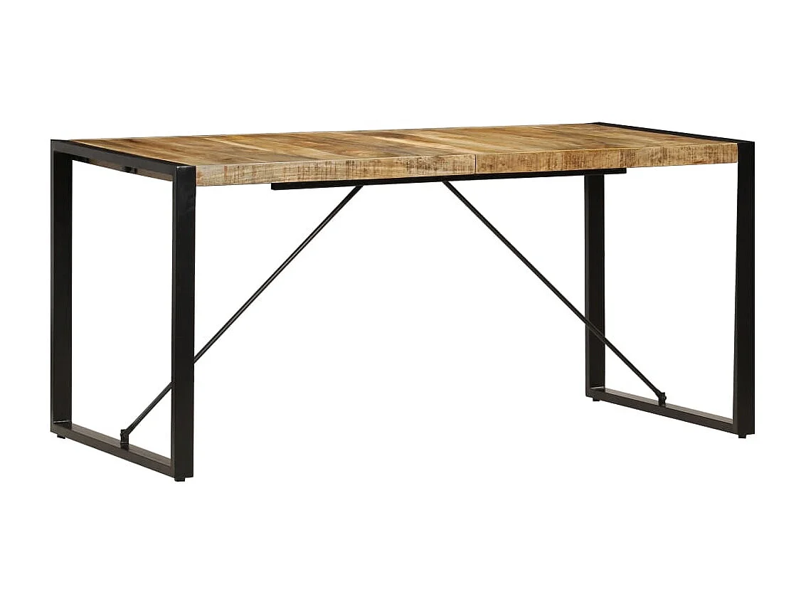 Table de salle à manger 160x80x75 cm Bois de manguier massif GHR72983