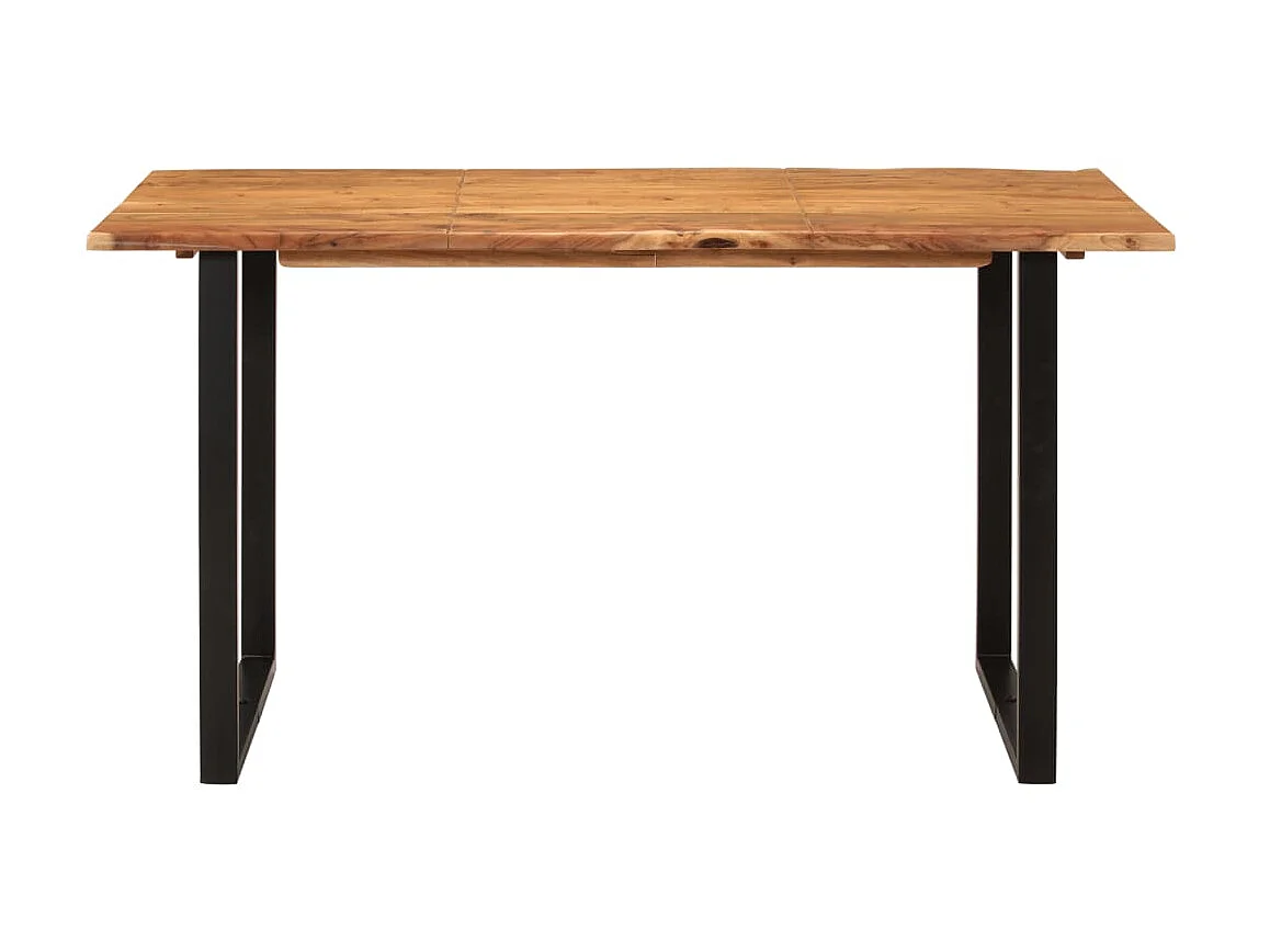 Table de salle à manger 140x70x76 cm Bois d'acacia solide GHR79829