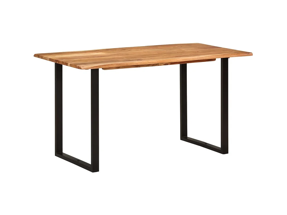 Table de salle à manger 140x70x76 cm Bois d'acacia solide GHR79829